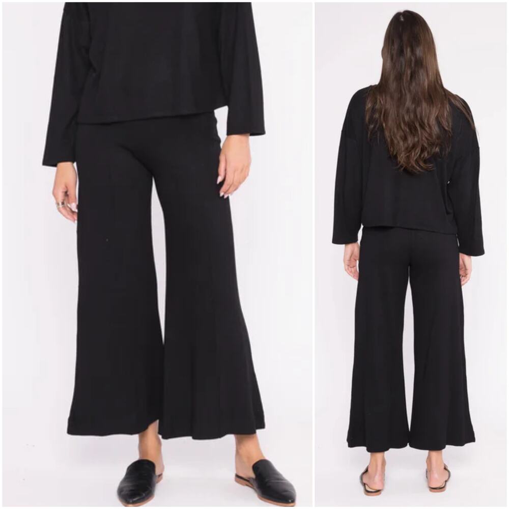 Ripley Rader Sweater Knit Wide Leg Pant Cropped size 1(XS)